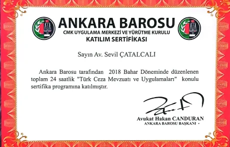 Türk Ceza Mevzuatı ve Uygulamaları